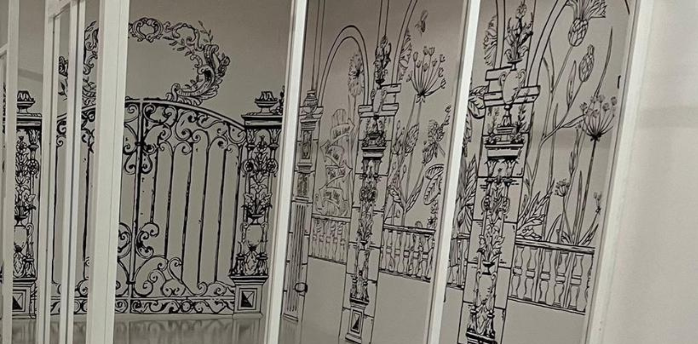 2D Caffe Mural Design 5