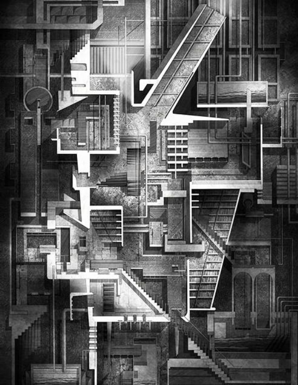 Complex Architectural Drawing